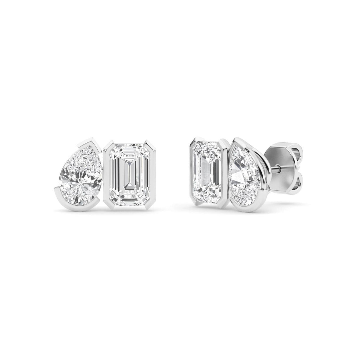 Lab Grown Diamond EARRINGS 2.34 ctw PSE210111PEEM-2.33CT
