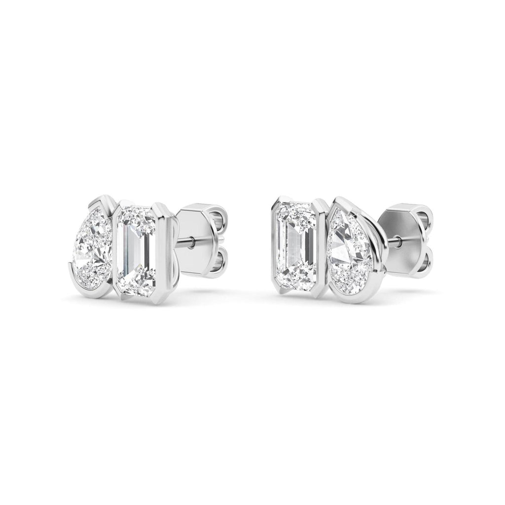 Lab Grown Diamond EARRINGS 2.34 ctw PSE210111PEEM-2.33CT