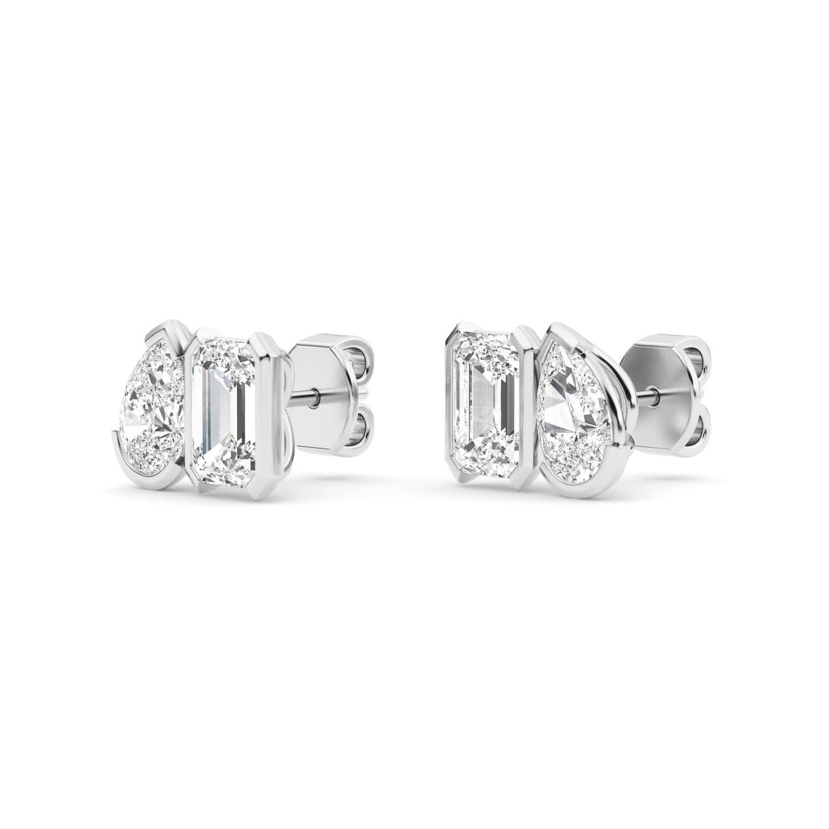 Lab Grown Diamond EARRINGS 2.34 ctw PSE210111PEEM-2.33CT