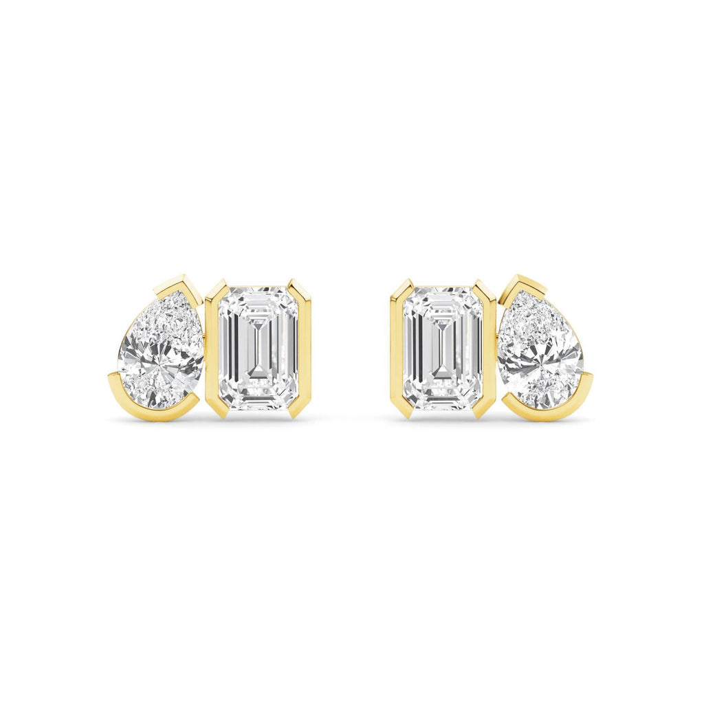 Lab Grown Diamond EARRINGS 2.34 ctw PSE210111PEEM-2.33CT