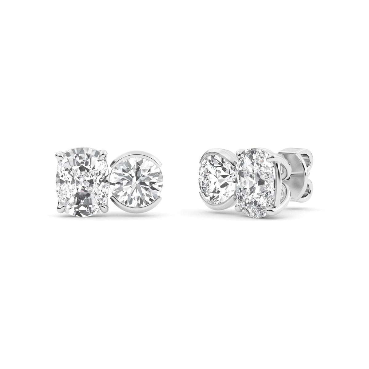 Lab Grown Diamond EARRINGS 3.06 ctw PSE210113CURD-3