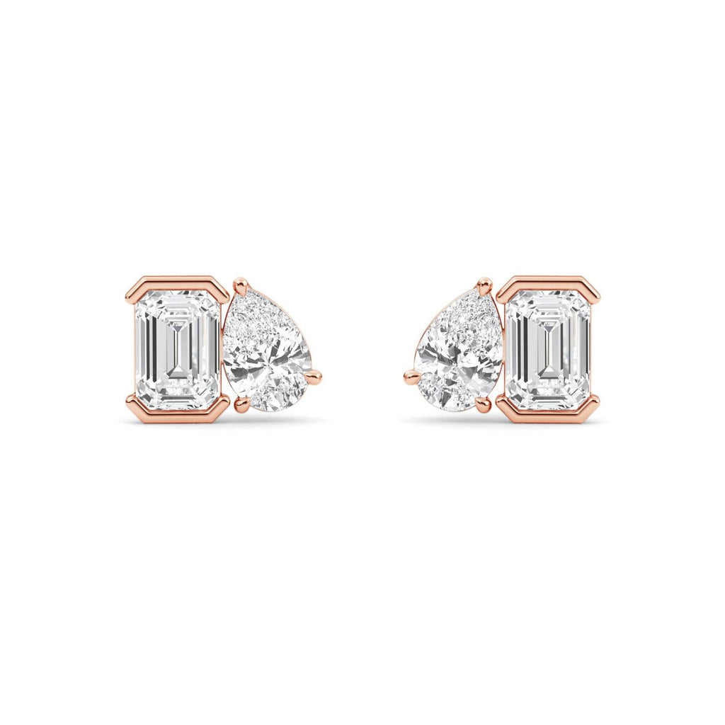 Lab Grown Diamond EARRINGS 2.35 ctw PSE210114EMPE-2.33CT