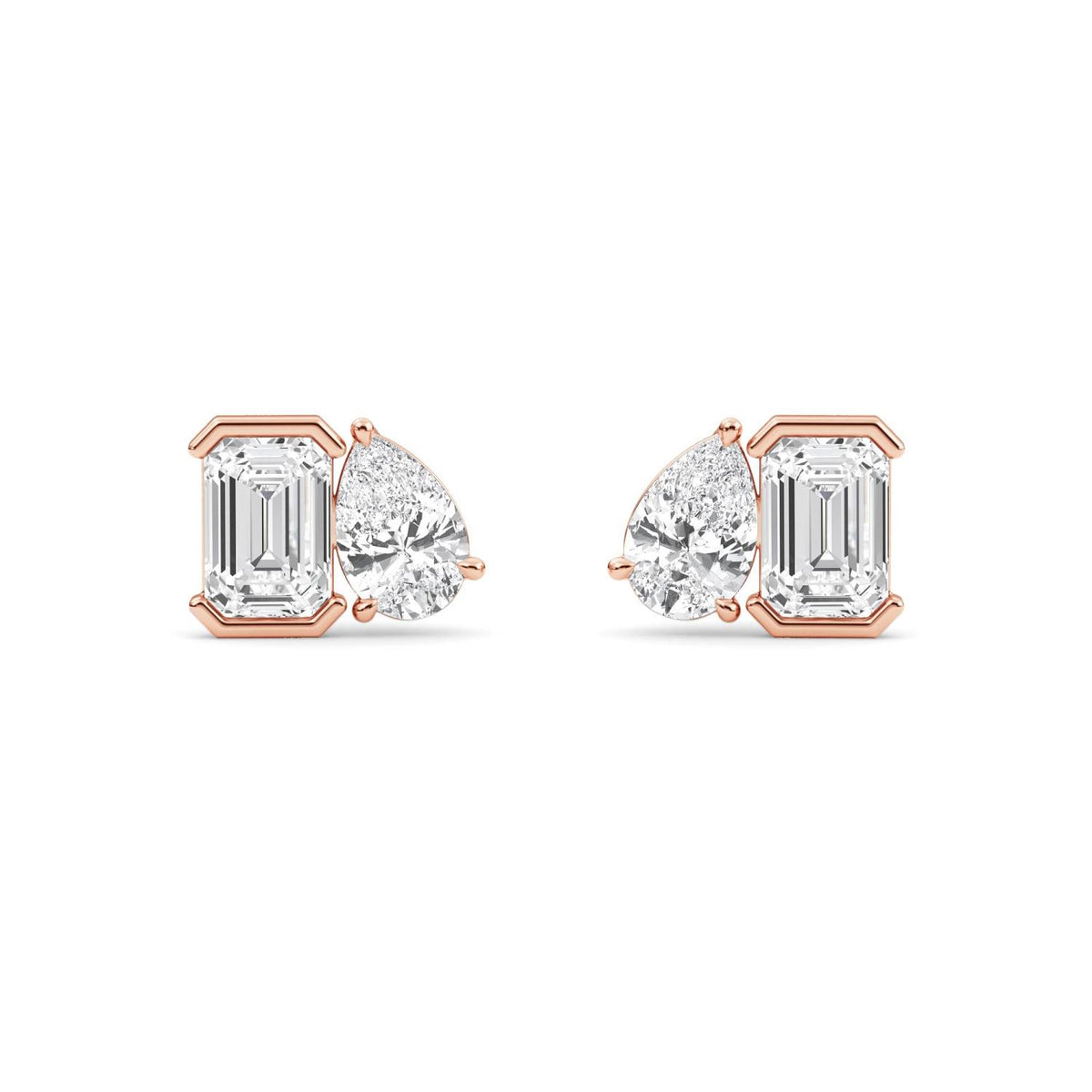 Lab Grown Diamond EARRINGS 2.35 ctw PSE210114EMPE-2.33CT