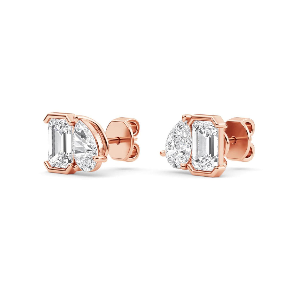 Lab Grown Diamond EARRINGS 2.35 ctw PSE210114EMPE-2.33CT
