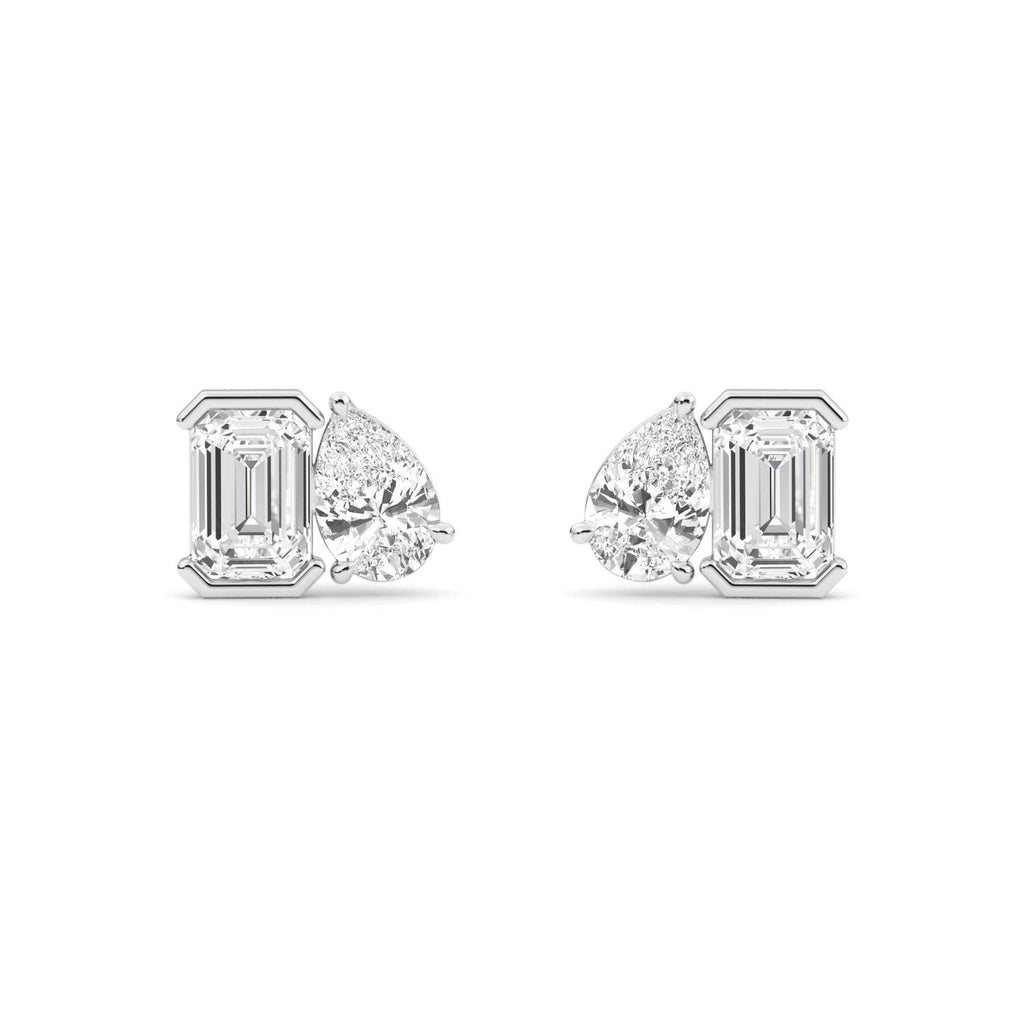 Lab Grown Diamond EARRINGS 2.35 ctw PSE210114EMPE-2.33CT