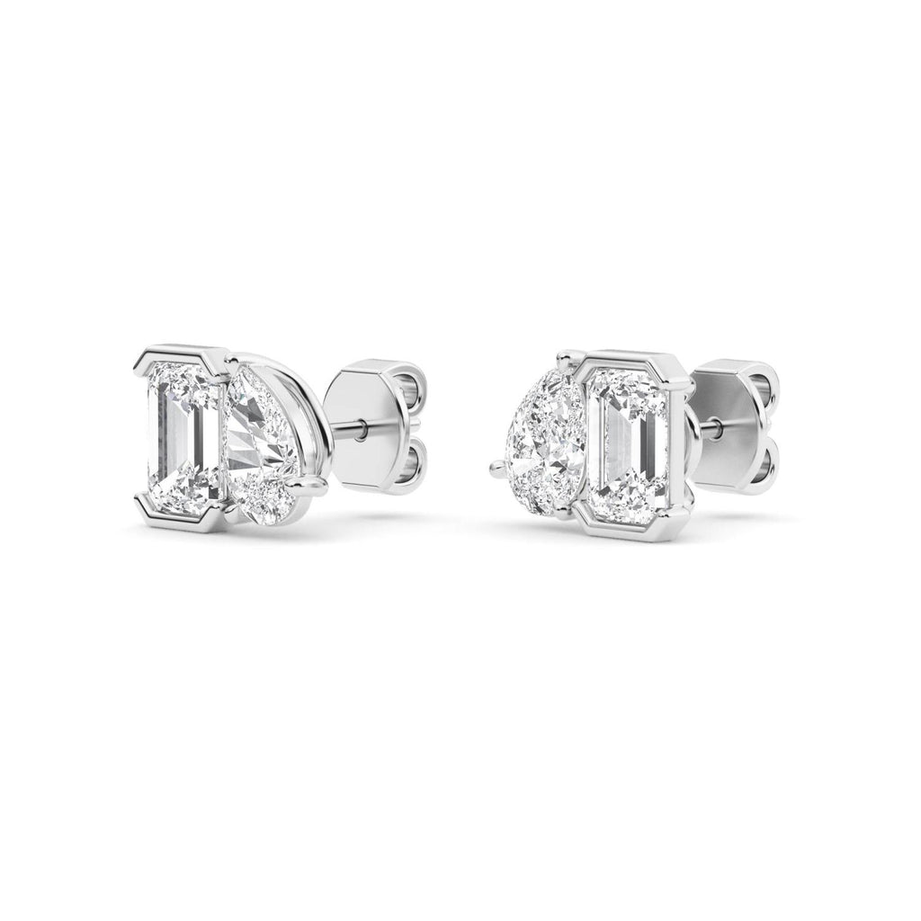 Lab Grown Diamond EARRINGS 2.35 ctw PSE210114EMPE-2.33CT