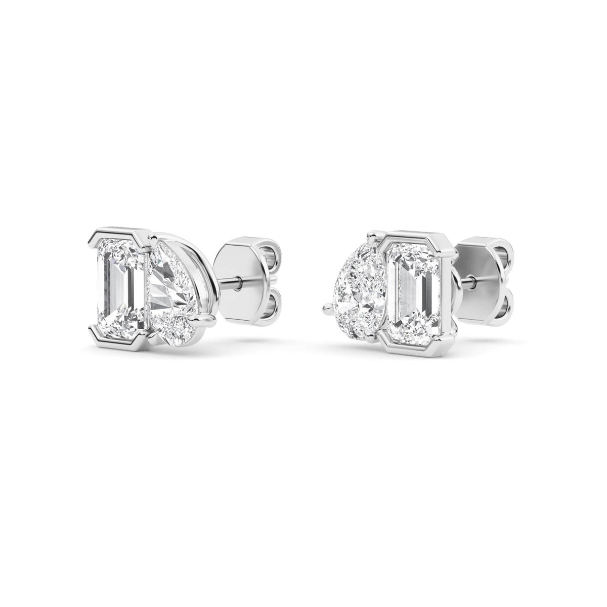 Lab Grown Diamond EARRINGS 2.35 ctw PSE210114EMPE-2.33CT