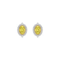 Yellow & Lab Grown Diamond EARRINGS 2.39 ctw PSE210187OV_Y-2