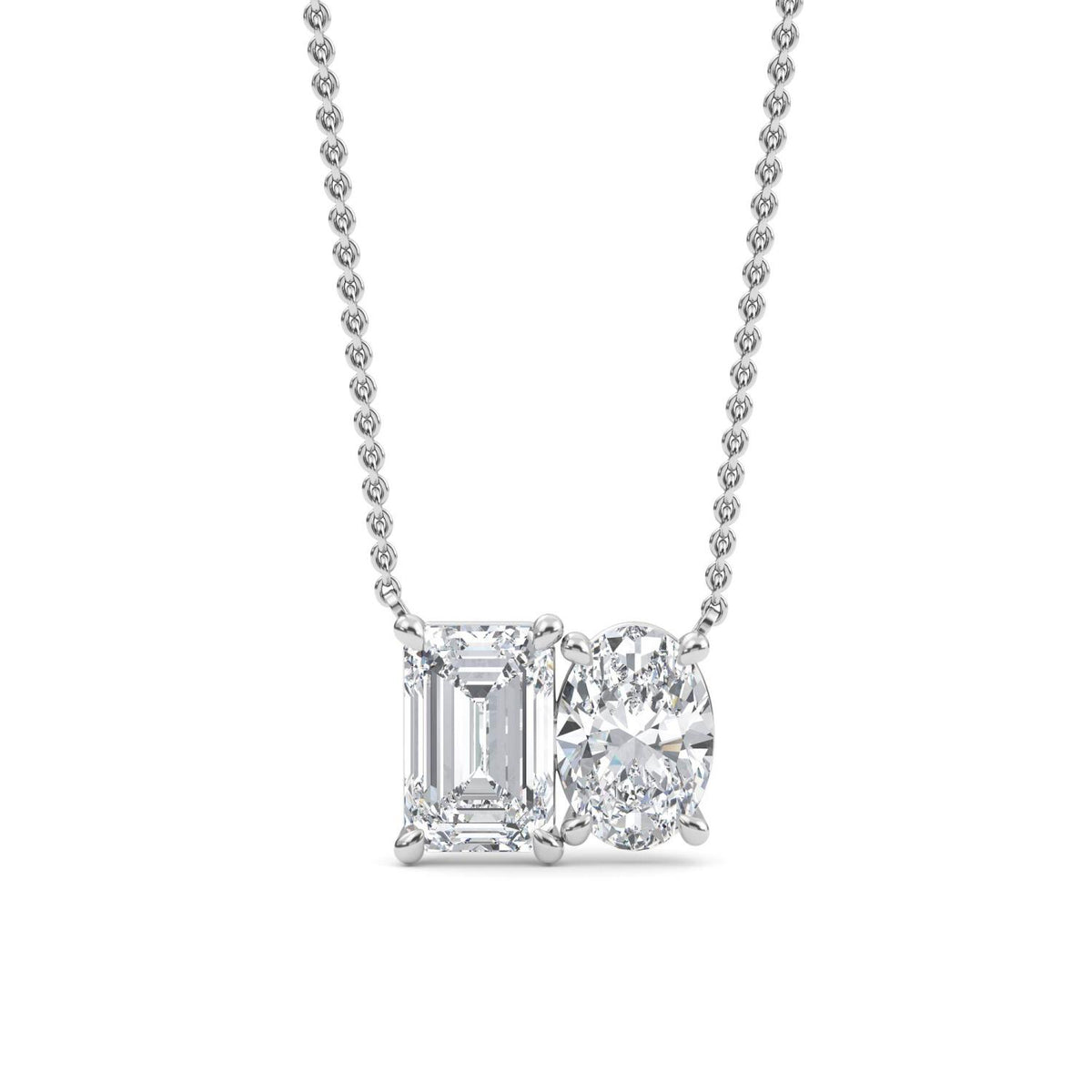 Lab Grown Diamond PENDENT SET 4.00 ctw PSP210106EMOV-4