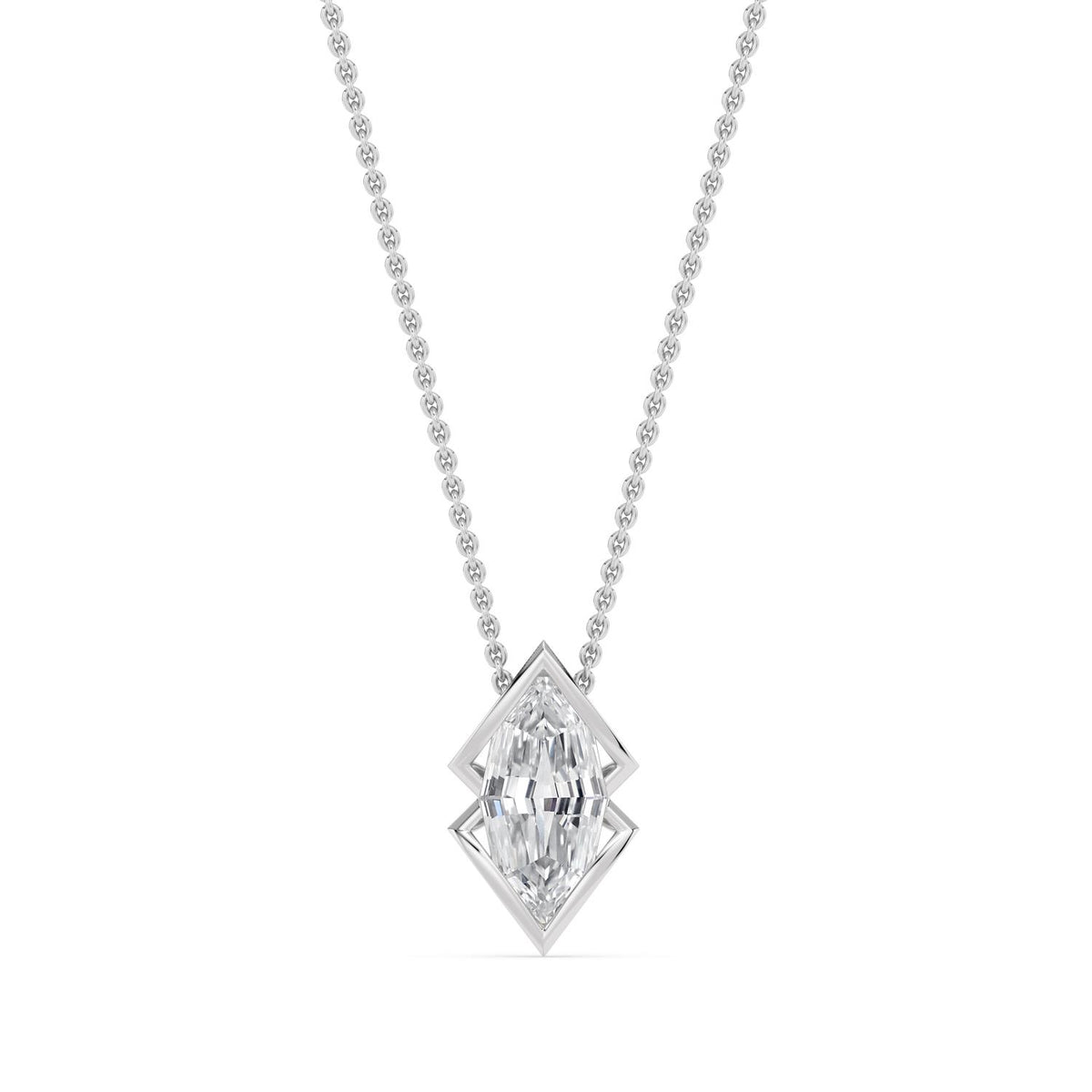 Lab Grown Diamond PENDANT 1.52 ctw PSP210170SMQ-1.50CT