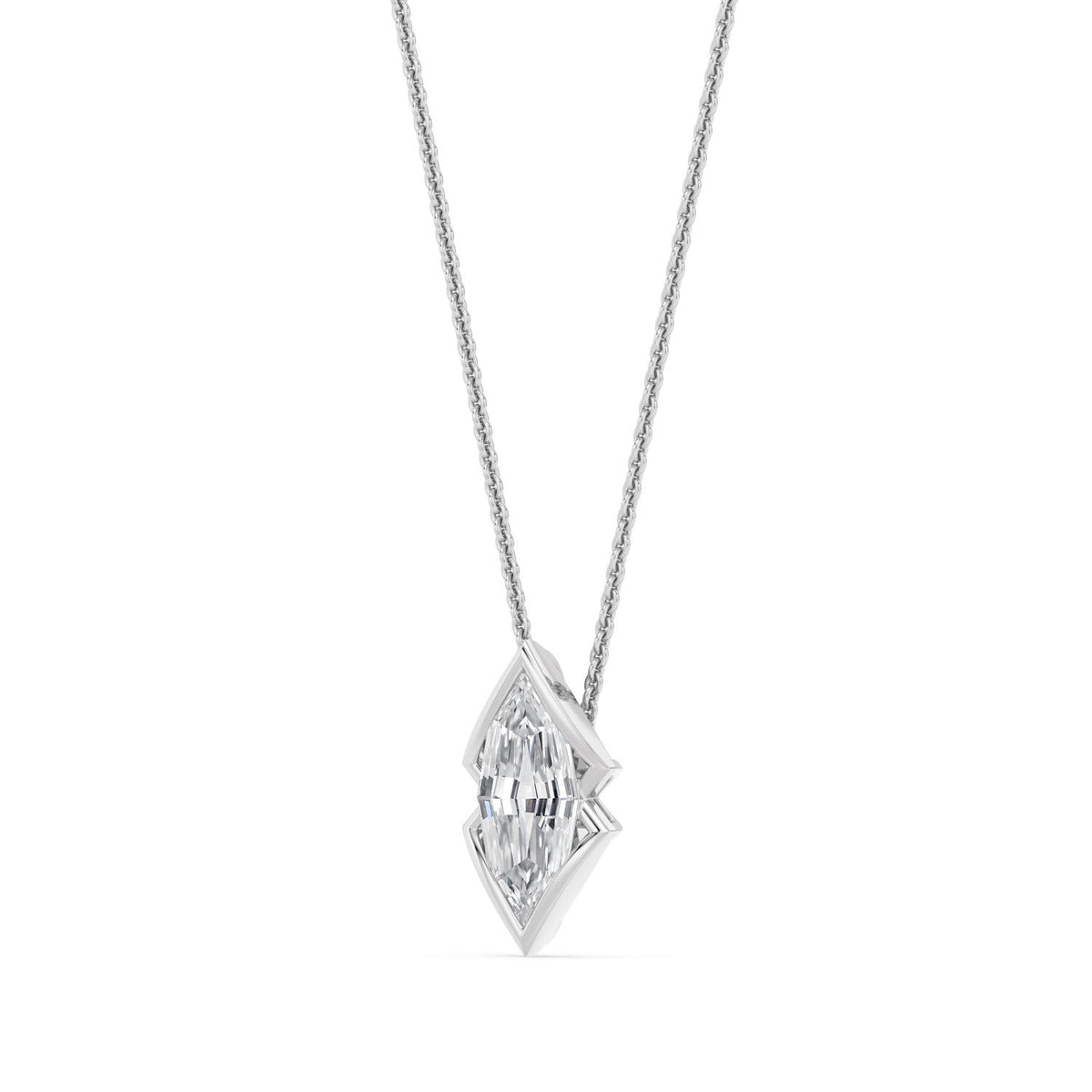 Lab Grown Diamond PENDANT 1.52 ctw PSP210170SMQ-1.50CT
