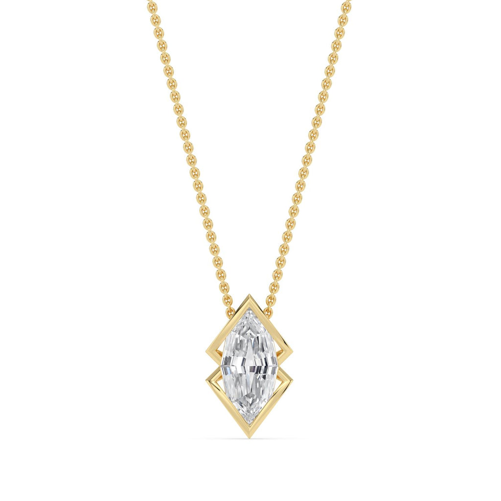 Lab Grown Diamond PENDANT 1.52 ctw PSP210170SMQ-1.50CT