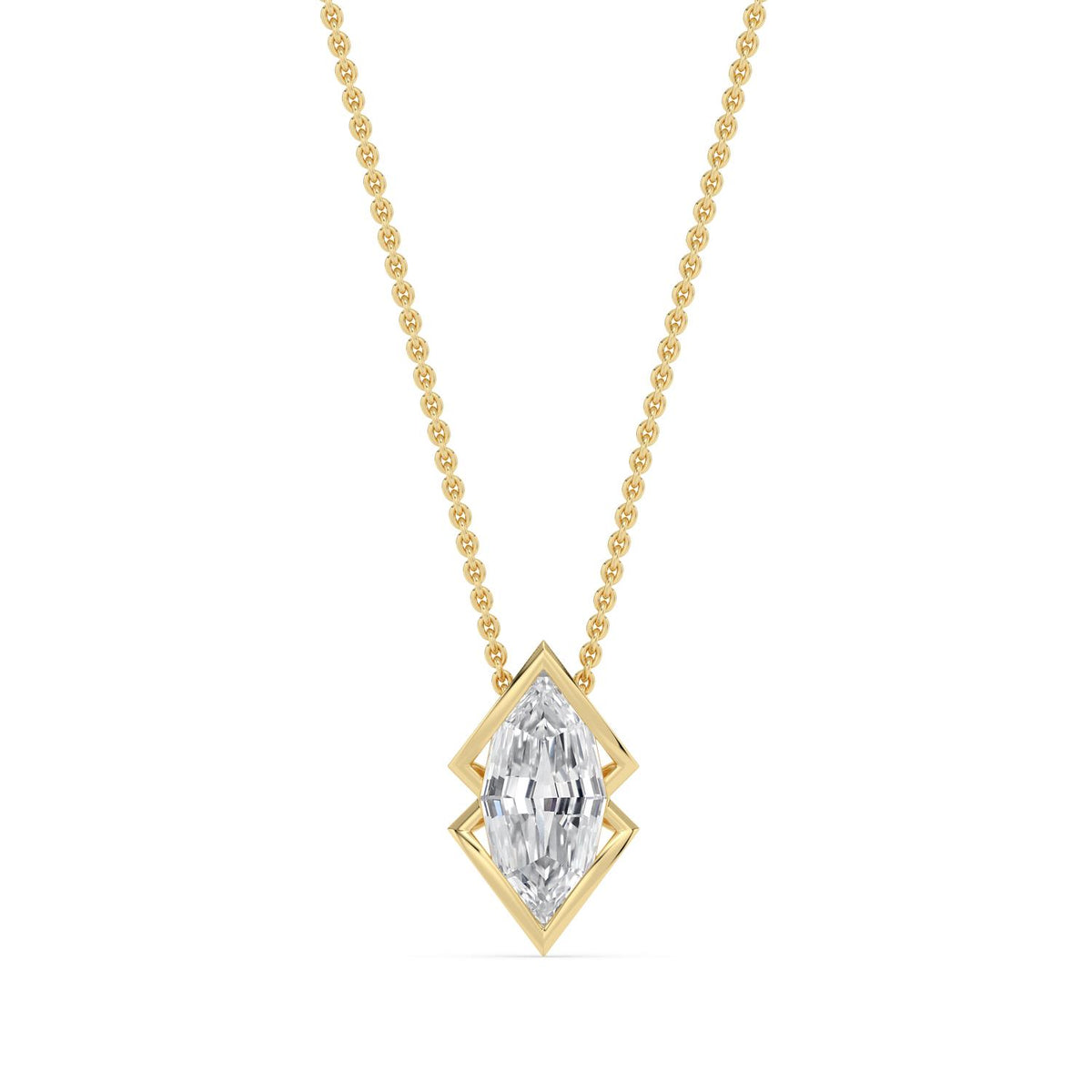 Lab Grown Diamond PENDANT 1.52 ctw PSP210170SMQ-1.50CT