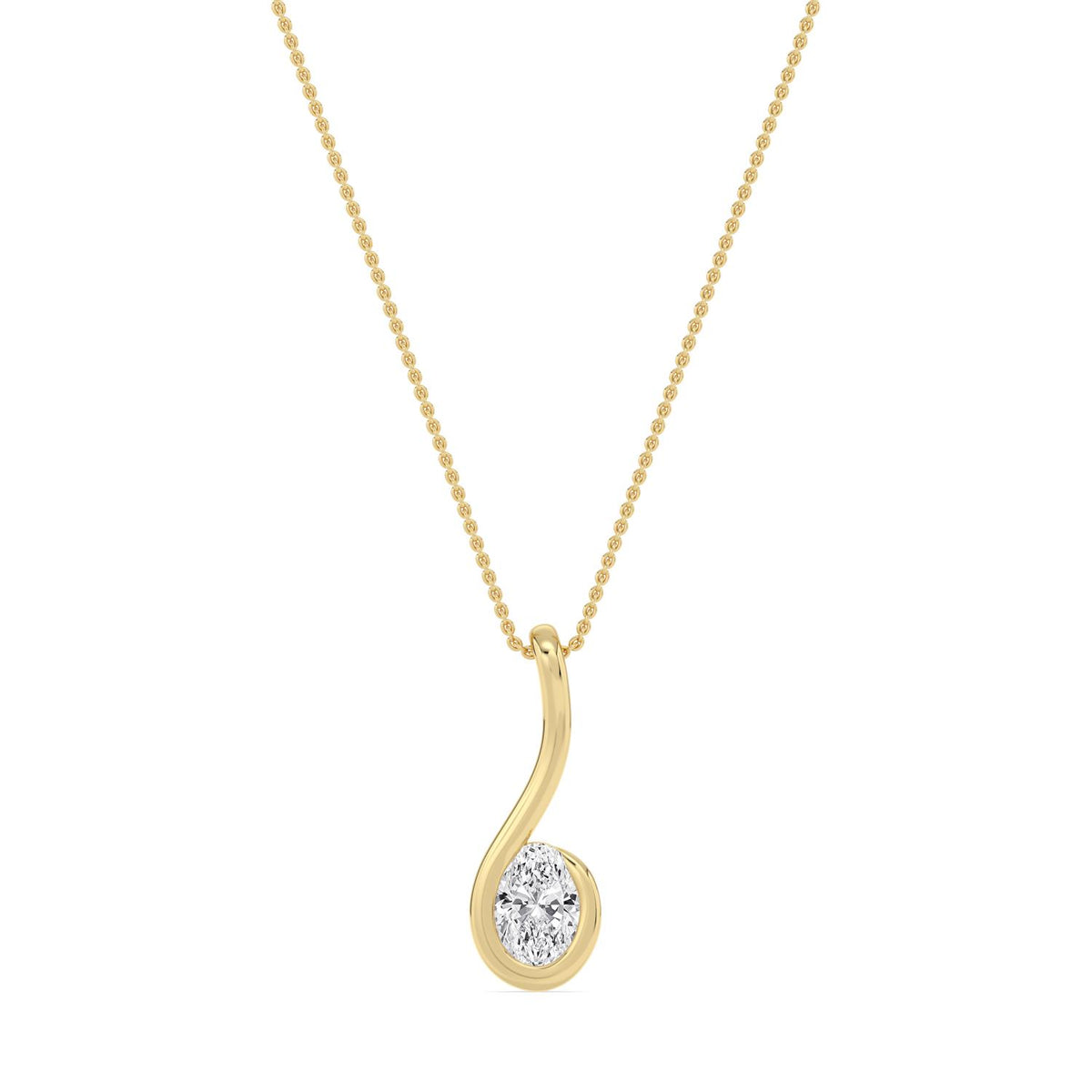 Lab Grown Diamond PENDANT 1.50 ctw PSP210221OV-1.50CT