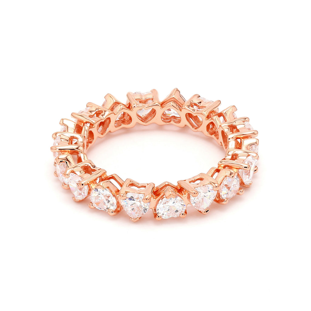 5.02 ct. tw. Heart Shape Lab Grown Diamond Eternity Band R54315