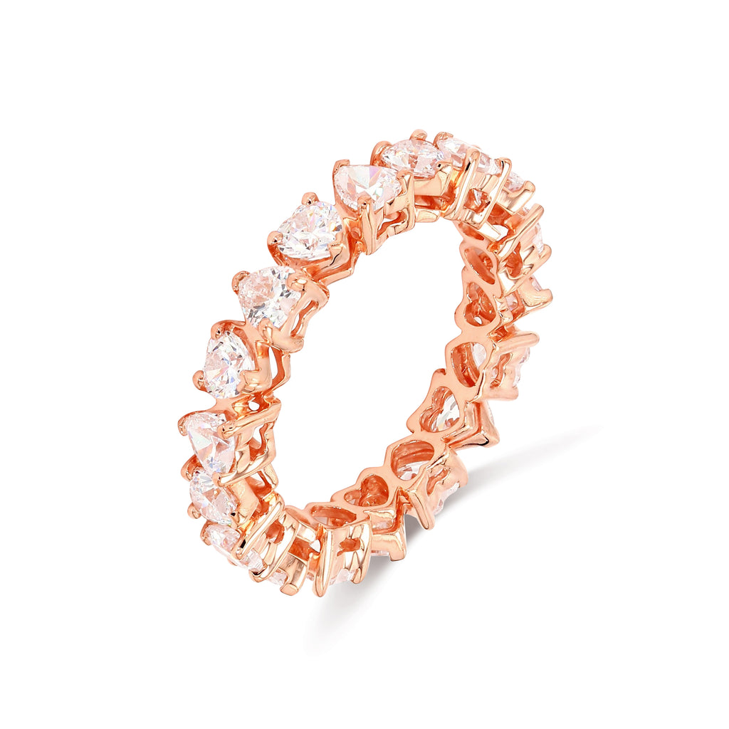 5.02 ct. tw. Heart Shape Lab Grown Diamond Eternity Band R54315