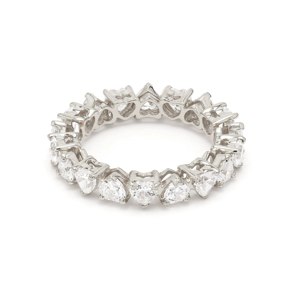 5.02 ct. tw. Heart Shape Lab Grown Diamond Eternity Band R54315
