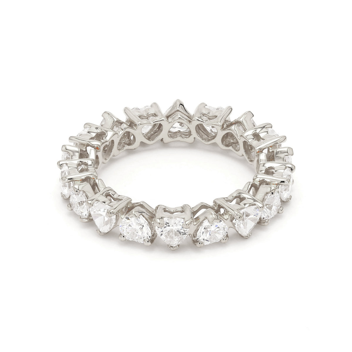5.02 ct. tw. Heart Shape Lab Grown Diamond Eternity Band R54315