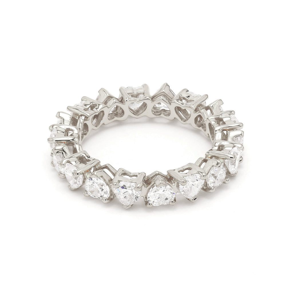 5.02 ct. tw. Heart Shape Lab Grown Diamond Eternity Band R54315