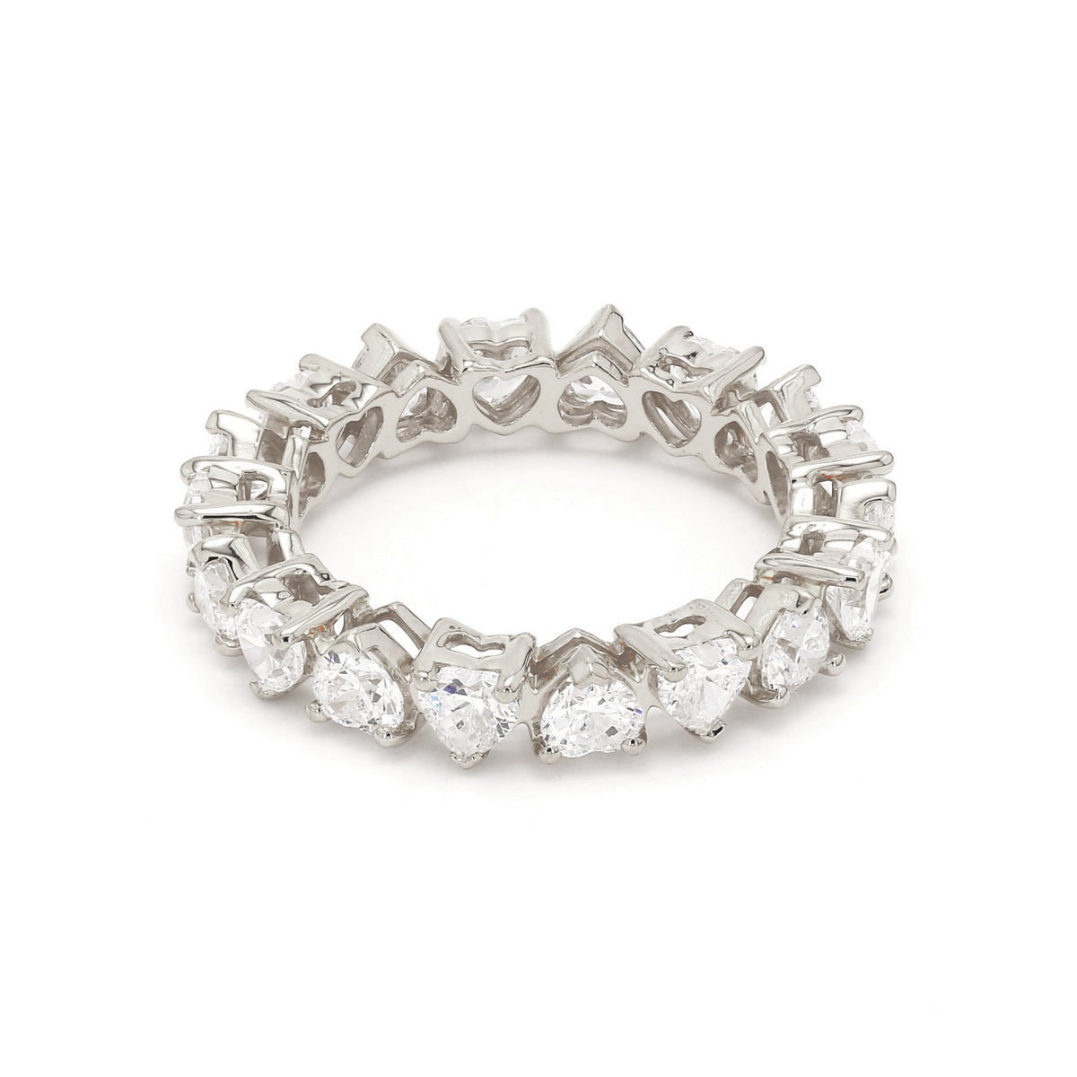 5.02 ct. tw. Heart Shape Lab Grown Diamond Eternity Band R54315