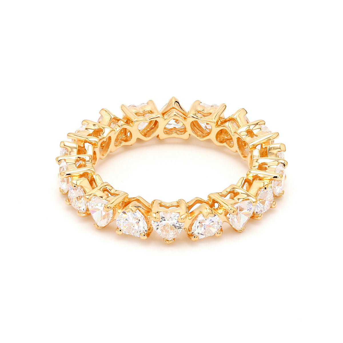 5.02 ct. tw. Heart Shape Lab Grown Diamond Eternity Band R54315
