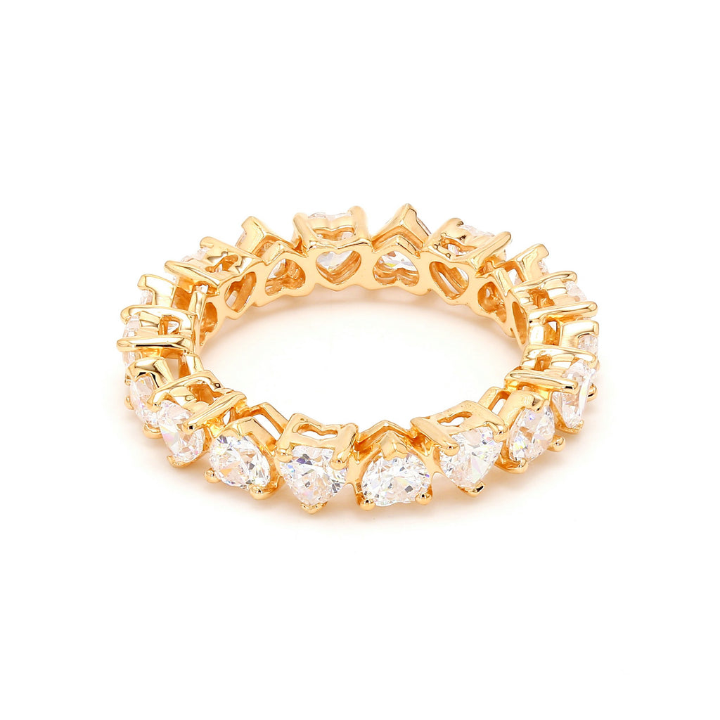 5.02 ct. tw. Heart Shape Lab Grown Diamond Eternity Band R54315