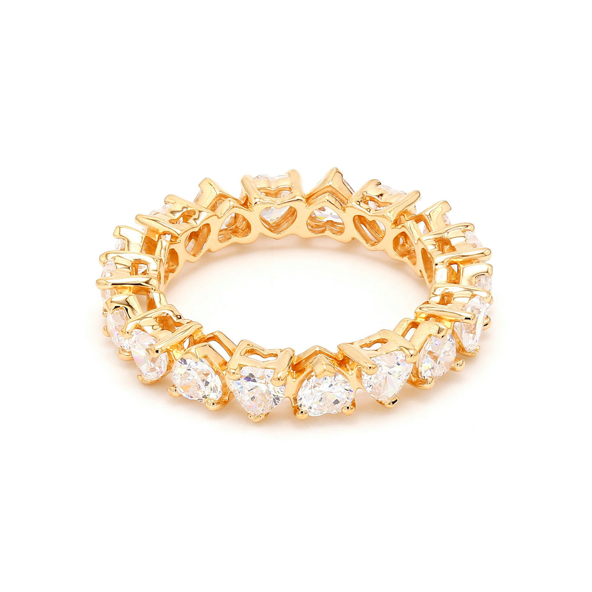 5.02 ct. tw. Heart Shape Lab Grown Diamond Eternity Band R54315