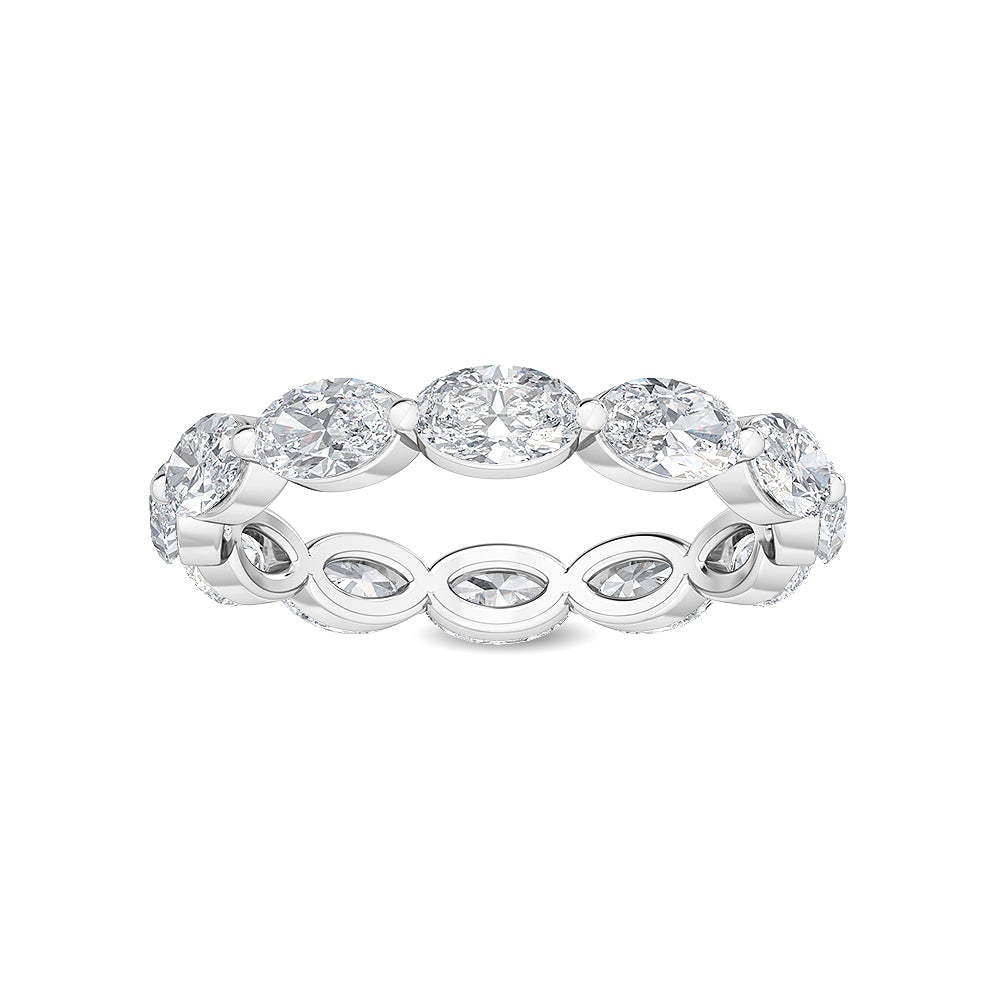 2.15 ct. tw. Oval Cut Lab Grown Diamond Eternity Band R56683OV-2B