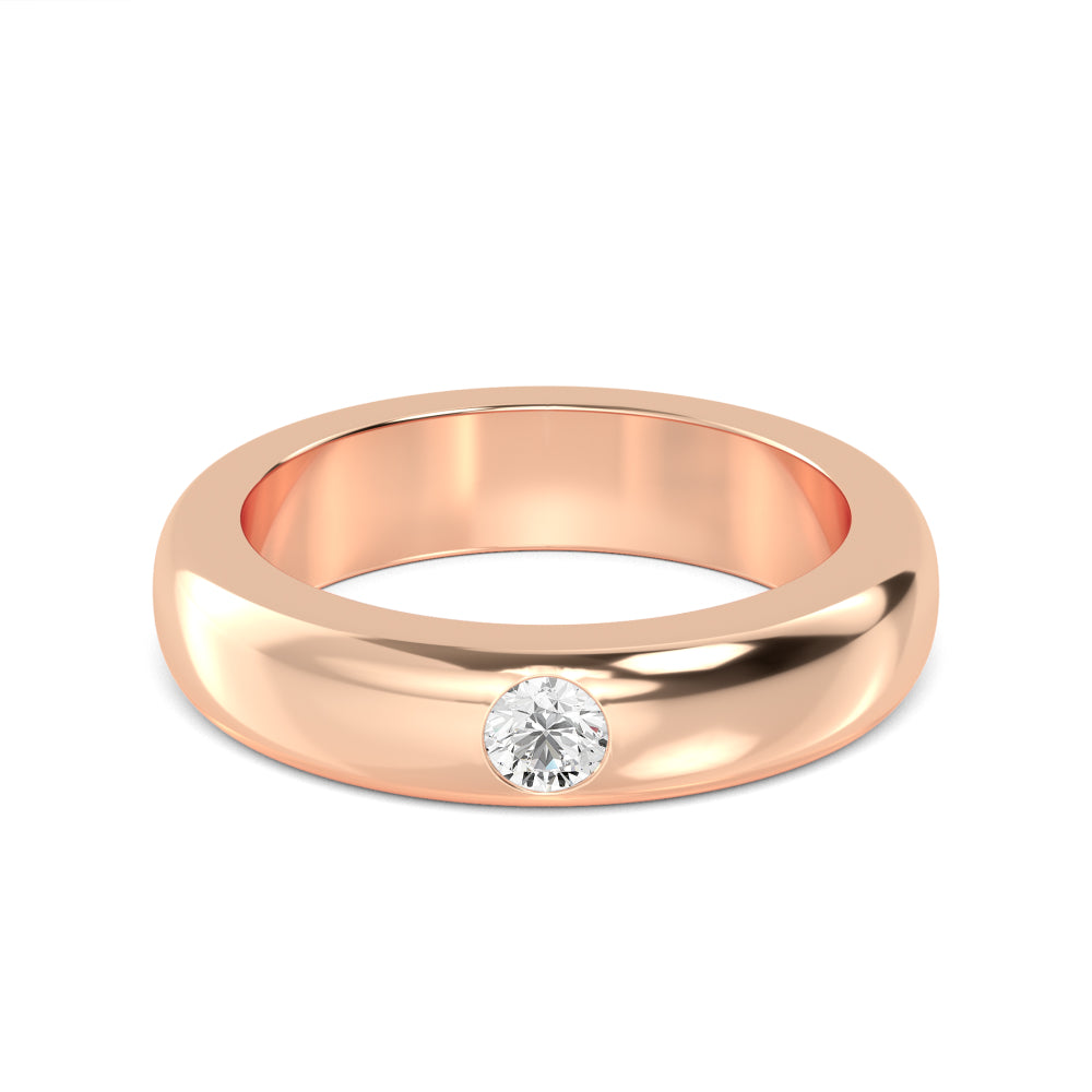 Round Cut Lab Grown Diamond Mens Band 0.24 ctw R57376-0.25CT