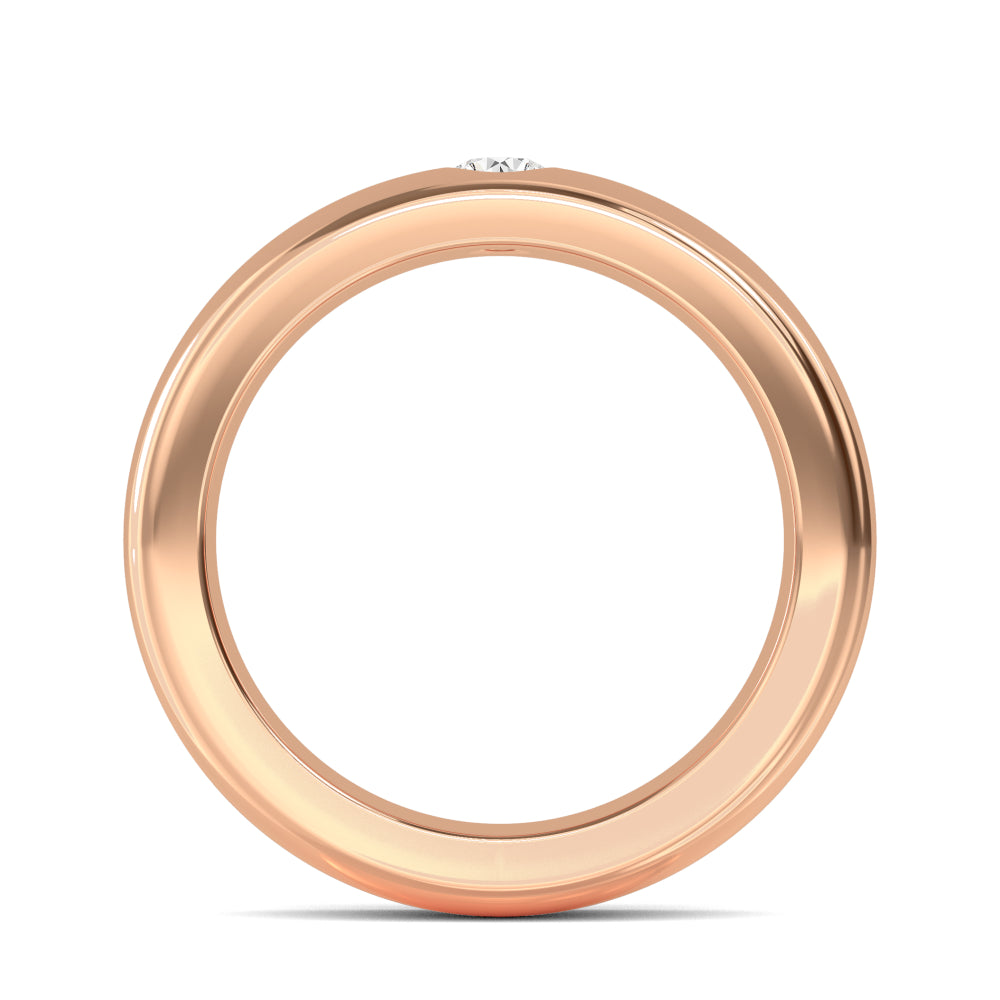 Round Cut Lab Grown Diamond Mens Band 0.24 ctw R57376-0.25CT