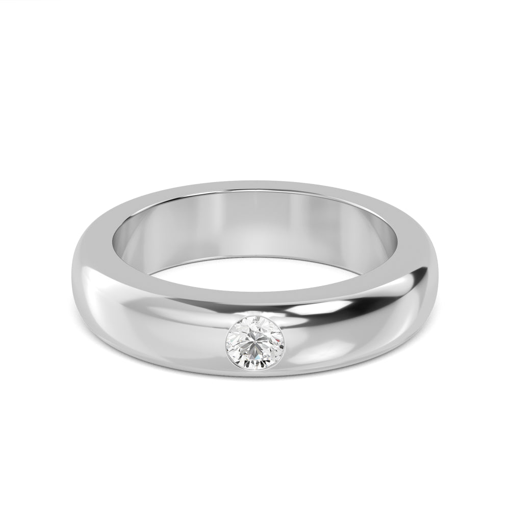 Round Cut Lab Grown Diamond Mens Band 0.24 ctw R57376-0.25CT