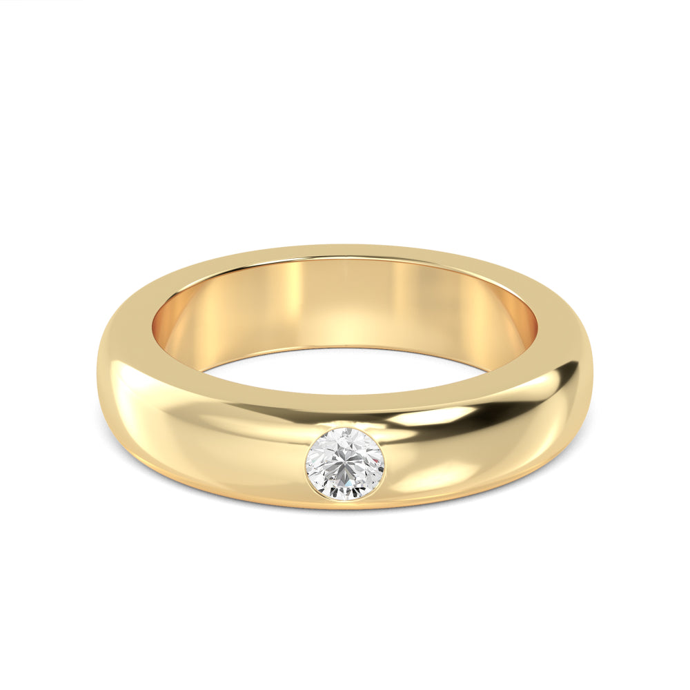 Round Cut Lab Grown Diamond Mens Band 0.24 ctw R57376-0.25CT