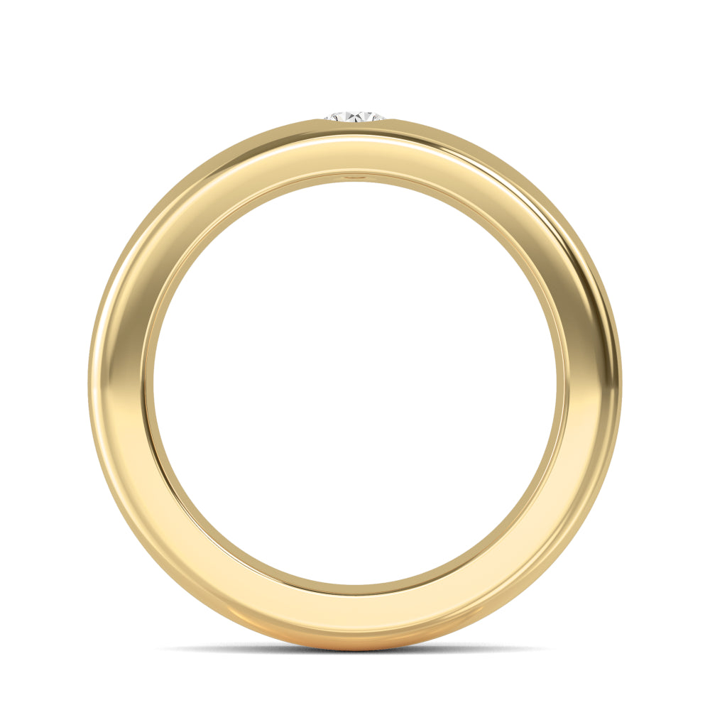 Round Cut Lab Grown Diamond Mens Band 0.24 ctw R57376-0.25CT