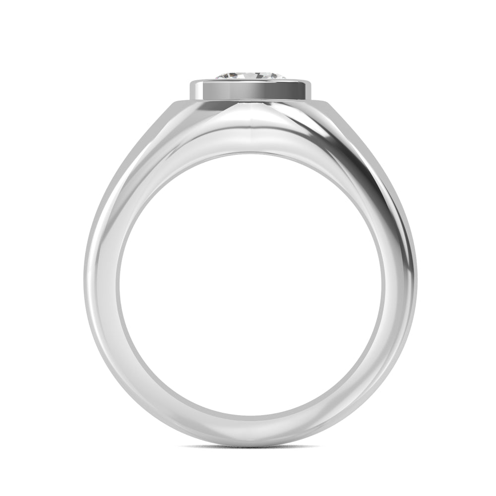 Cushion Cut Lab Grown Diamond Mens Band 1.56 ctw R57377SCU-1.50CT