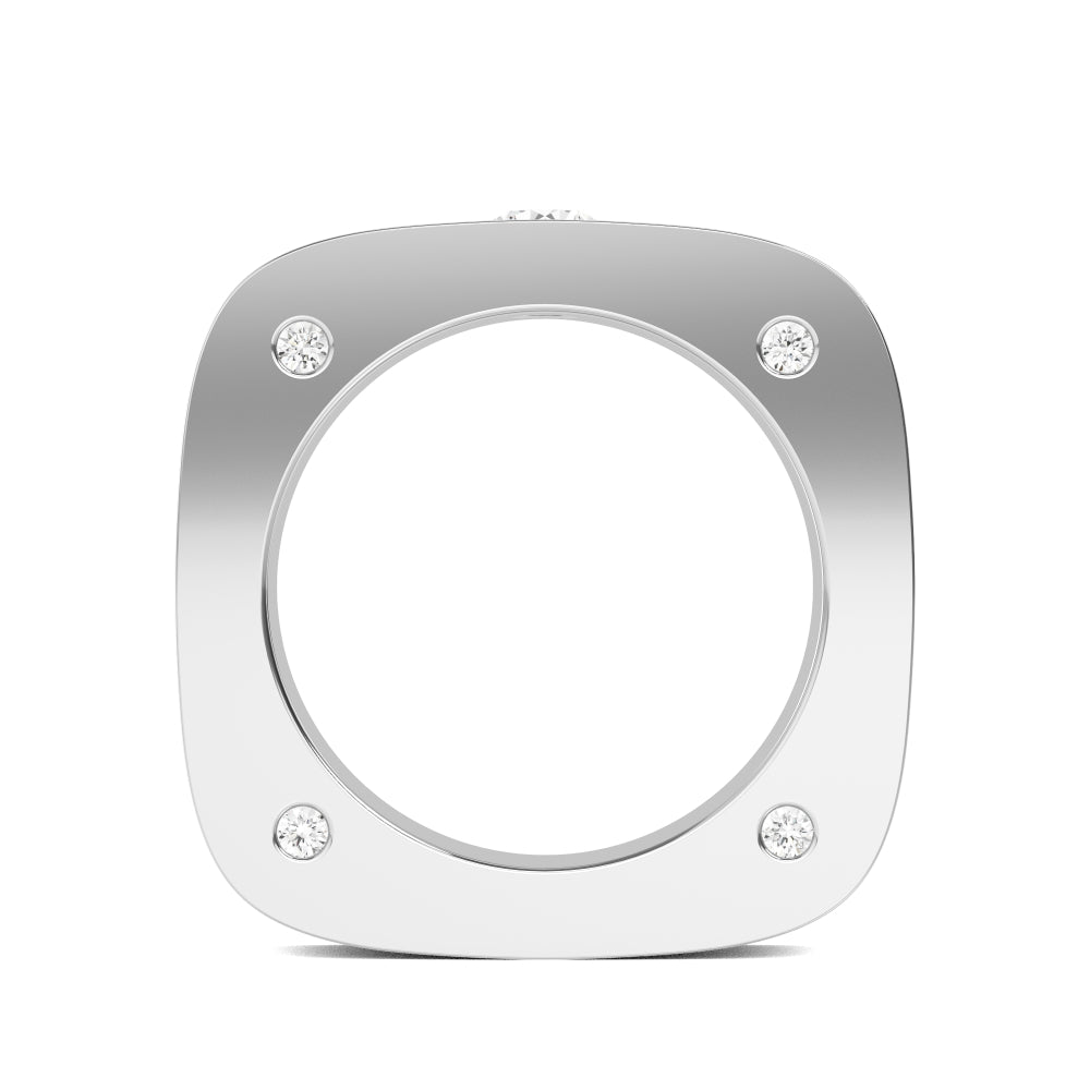 Round Cut Lab Grown Diamond Mens Band 0.68 ctw R57378-0.50CT