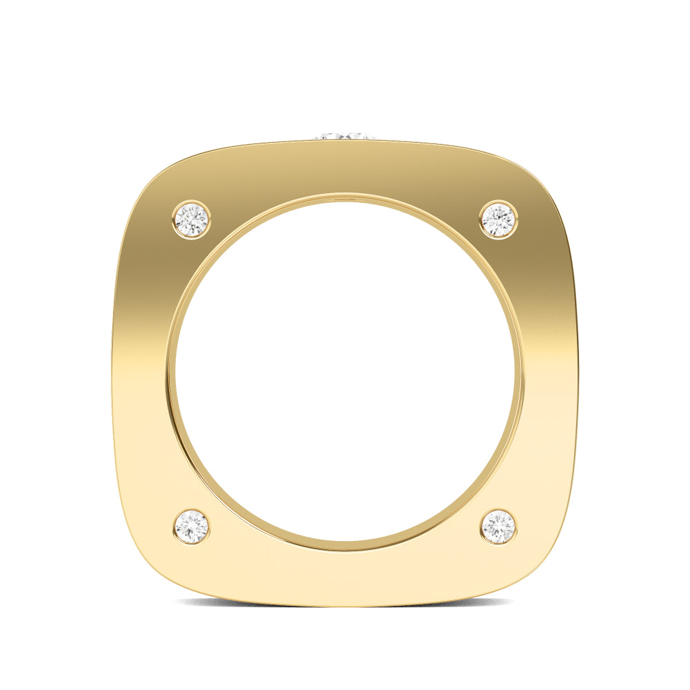 Round Cut Lab Grown Diamond Mens Band 0.68 ctw R57378-0.50CT