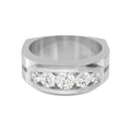 Round Cut Lab Grown Diamond Mens Band 1.43 ctw R57379-1.25CT