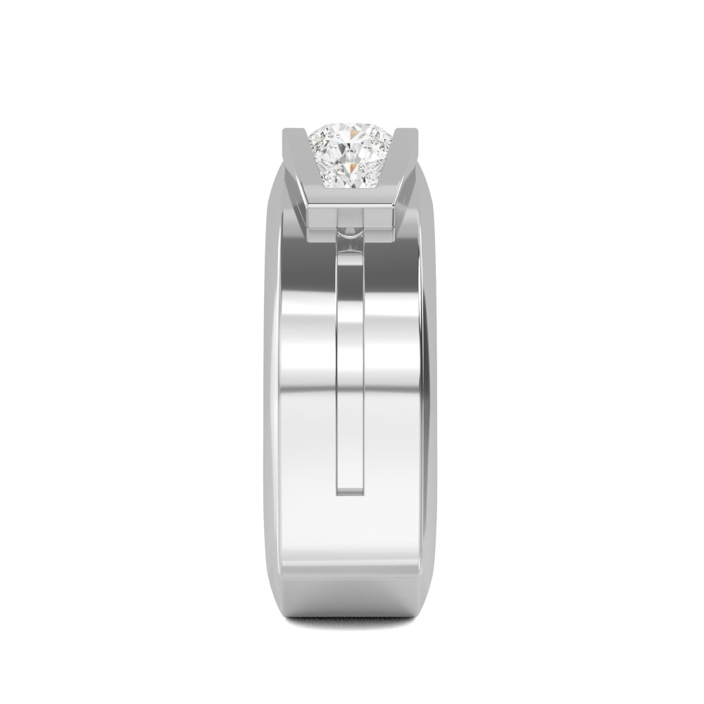 Round Cut Lab Grown Diamond Mens Band 1.43 ctw R57379-1.25CT