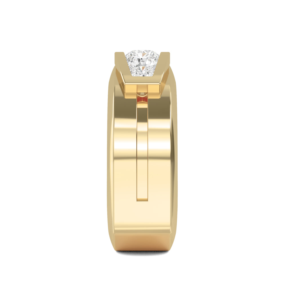 Round Cut Lab Grown Diamond Mens Band 1.43 ctw R57379-1.25CT