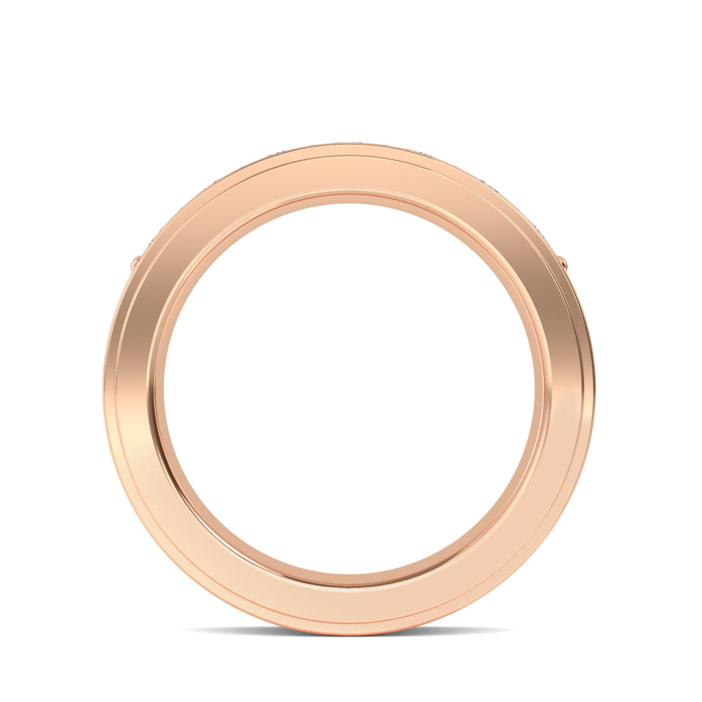 Round Cut Lab Grown Diamond Mens Band 1.09 ctw R57380-1