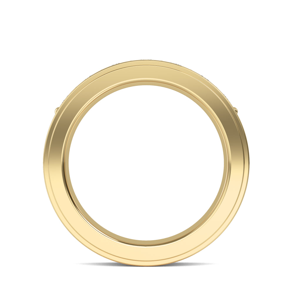 Round Cut Lab Grown Diamond Mens Band 1.09 ctw R57380-1