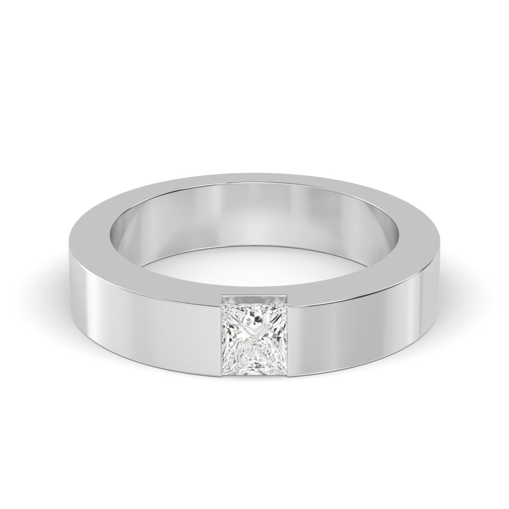 Princess Cut Lab Grown Diamond Mens Band 0.62 ctw R57382