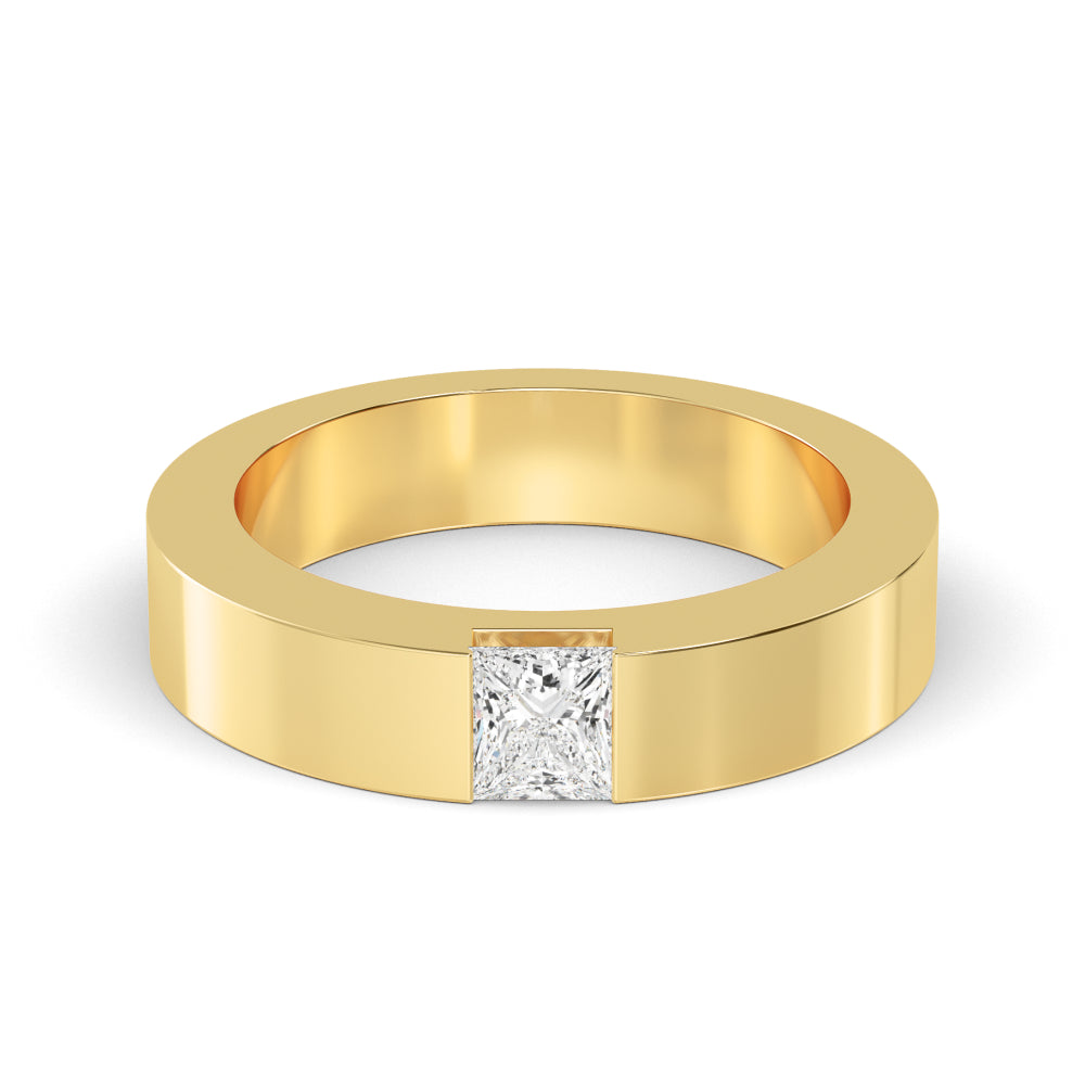 Princess Cut Lab Grown Diamond Mens Band 0.62 ctw R57382