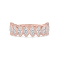 Lab Grown Diamond WEDDING BANDS 0.60 ctw R60539MQ-0.63CT