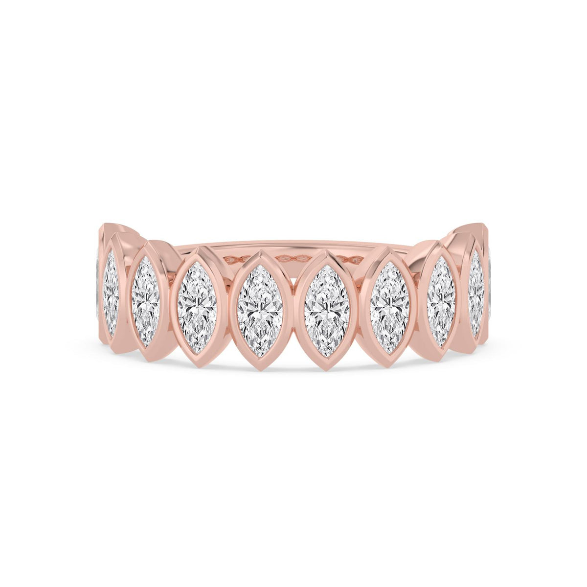 Lab Grown Diamond WEDDING BANDS 0.60 ctw R60539MQ-0.63CT