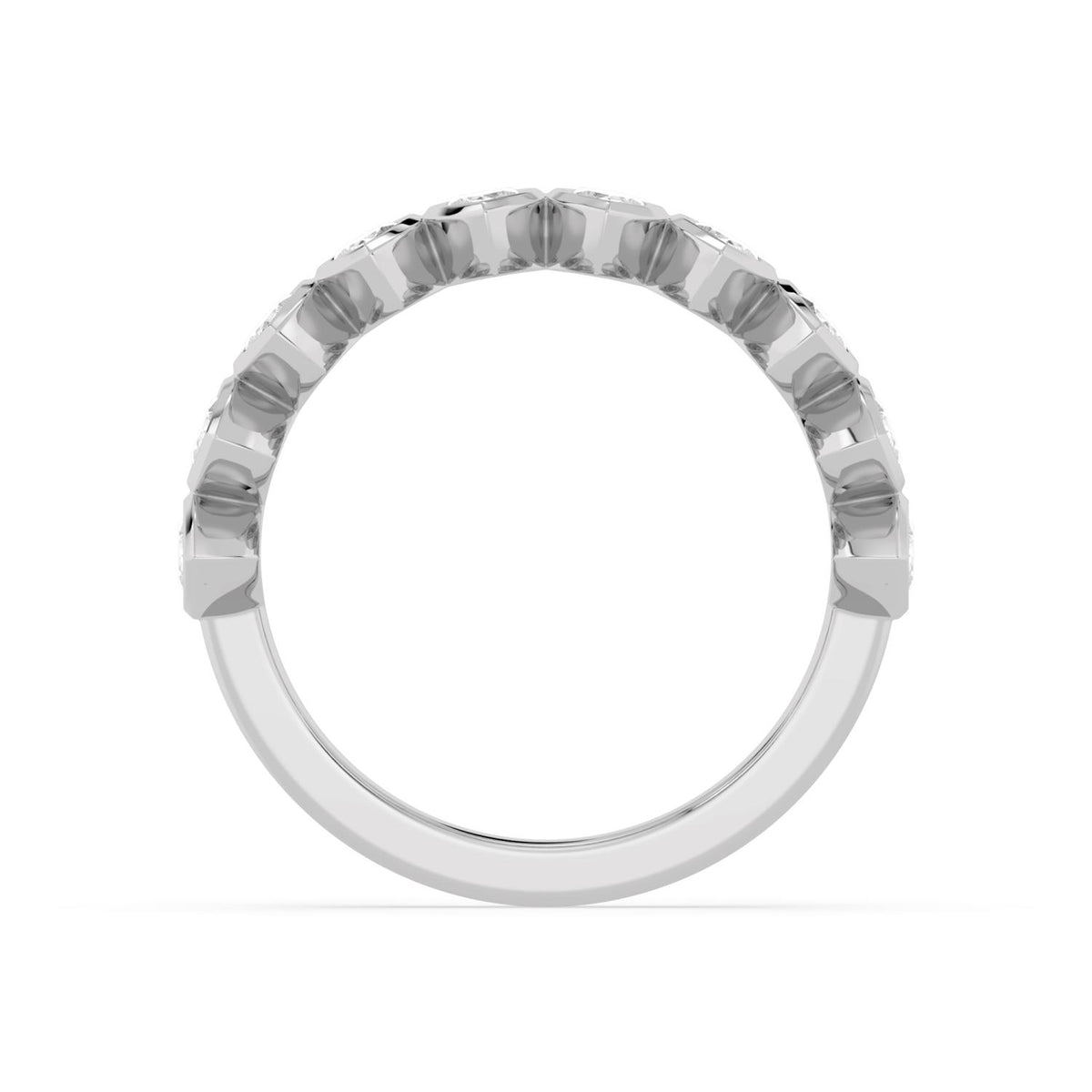 Lab Grown Diamond WEDDING BANDS 0.60 ctw R60539MQ-0.63CT