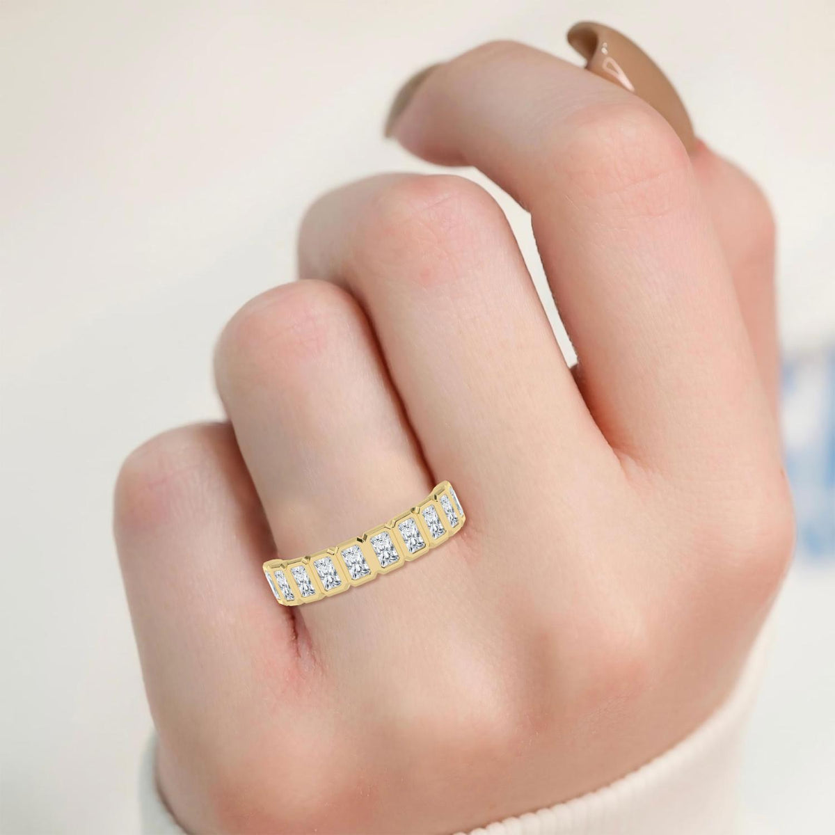 Lab Grown Diamond WEDDING BANDS 1.11 ctw R60539RDT-1.10CT