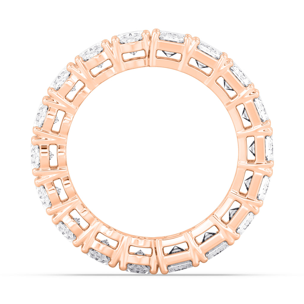 Lab Grown Diamond WEDDING BANDS 7.65 ctw R60841EMOV-7.68CT