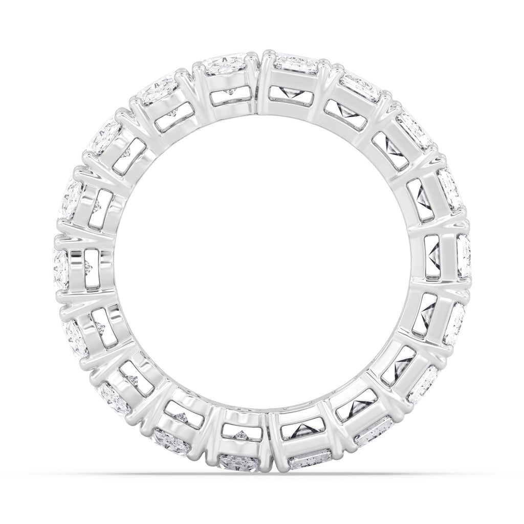 Lab Grown Diamond WEDDING BANDS 7.65 ctw R60841EMOV-7.68CT
