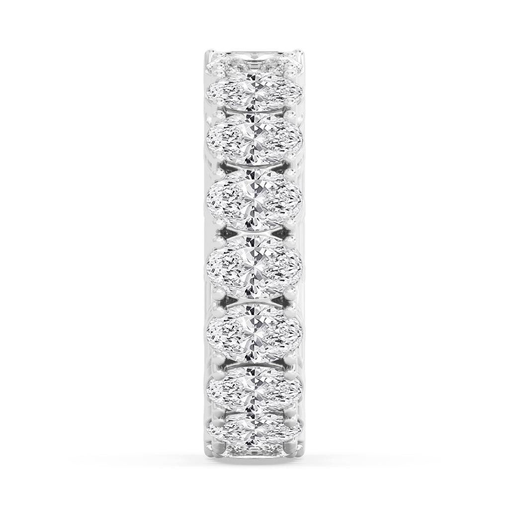 Lab Grown Diamond WEDDING BANDS 7.65 ctw R60841EMOV-7.68CT